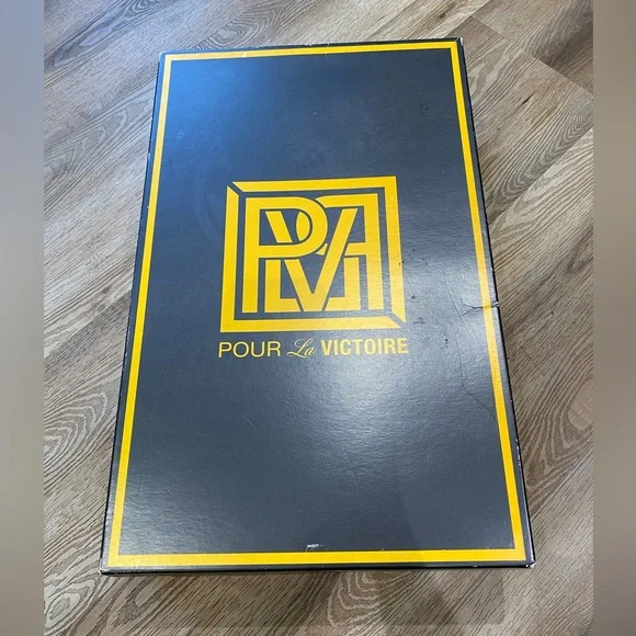 Pour La Victoire Black Full Leather Heeled Boots, size 8.5M - Picture 9 of 9